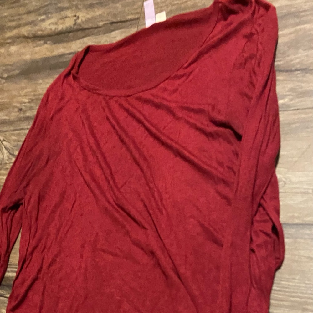 Red long sleeve shirt